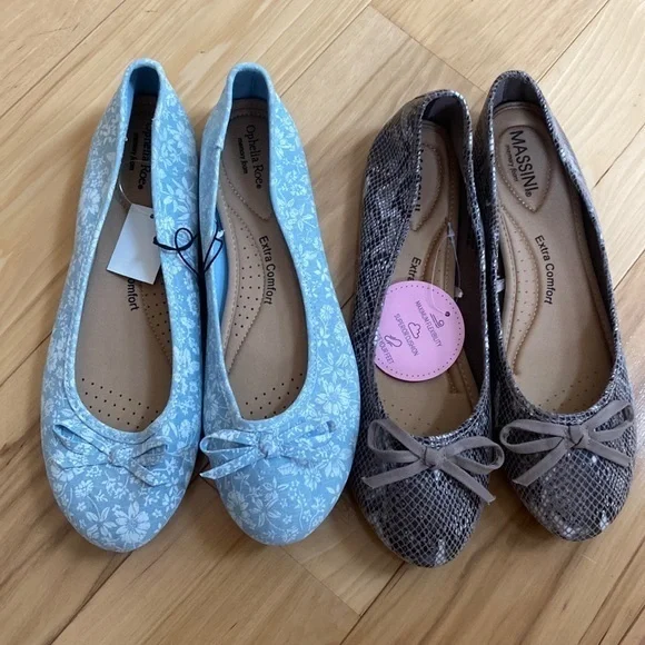 Size 11 memory foam flat bundle. Massini and Ophelia Roe. NWT - Picture 1 of 9